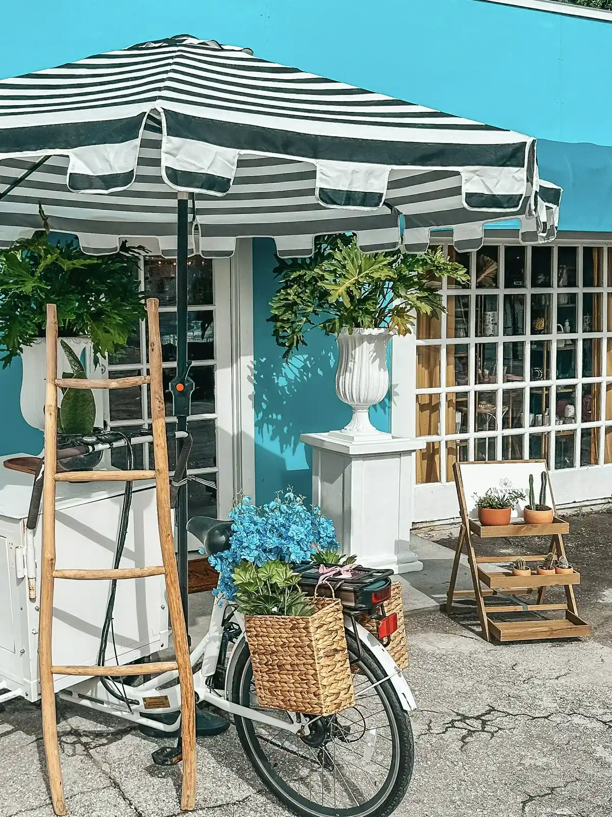 Entrance to Blooming Floral Cafe in Tampa