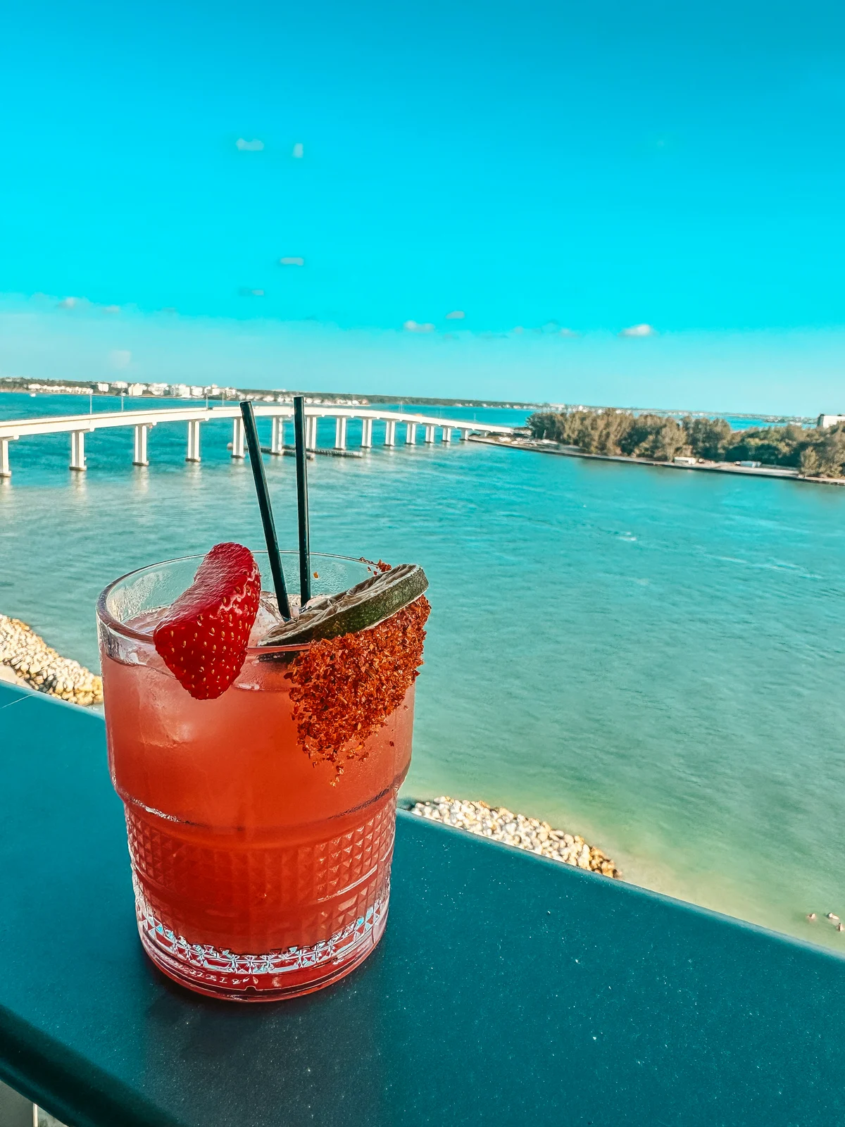 Mezcal cocktail from The Deep End rooftop bar in Clearwater Beach