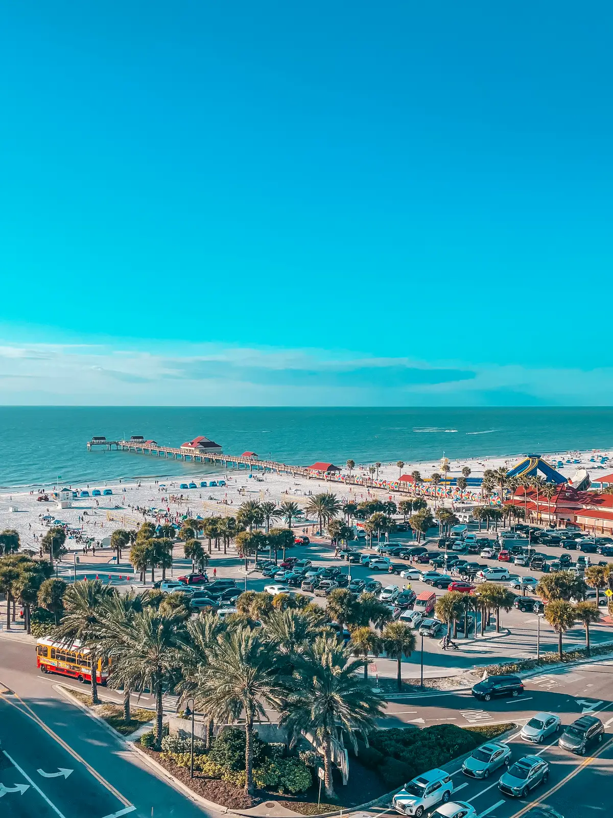 Rooftop views from Jimmys Crows Nest in Clearwater Beach Florida