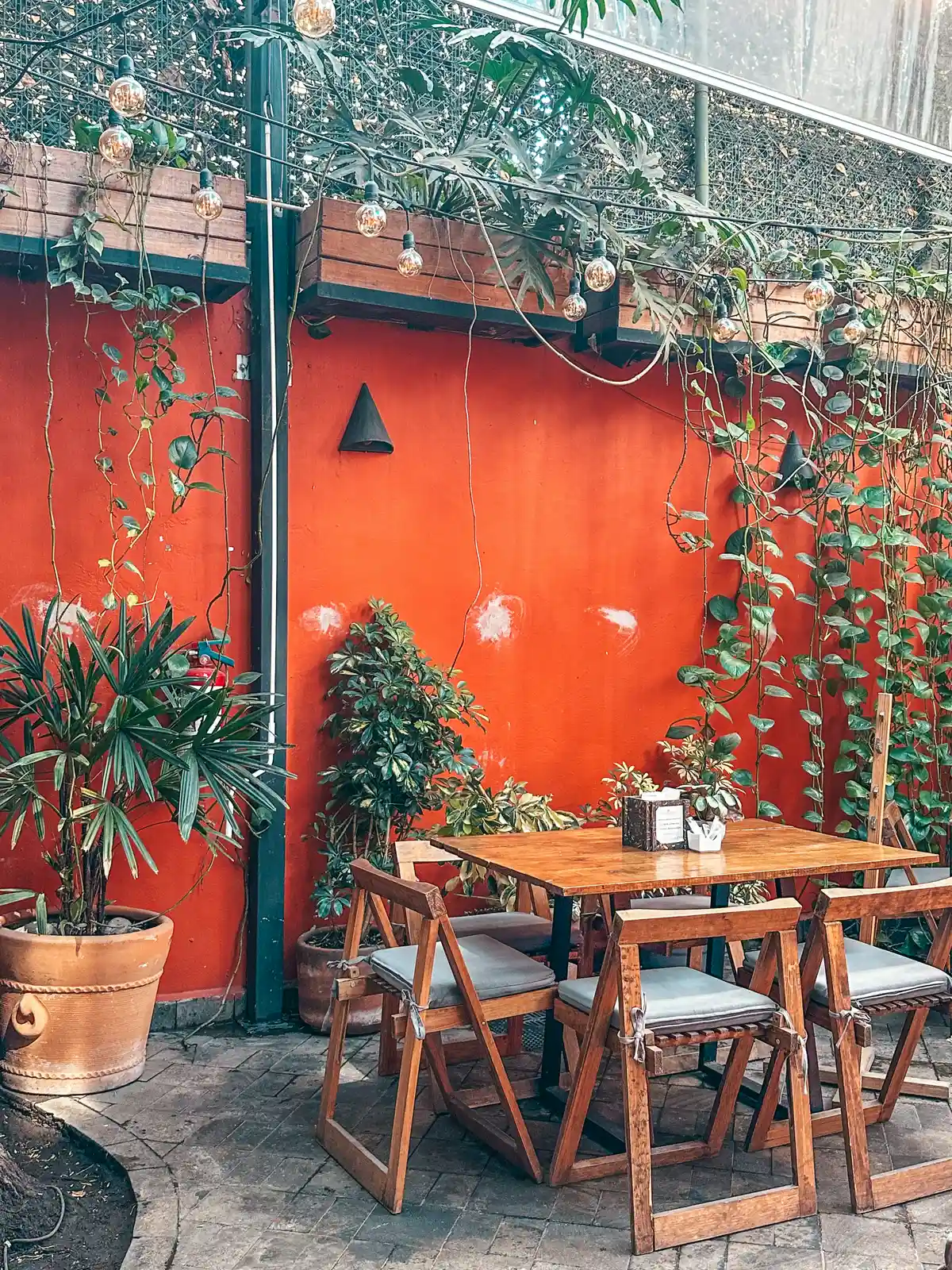 Seating at Casa Kumbhaka in Coyoacan